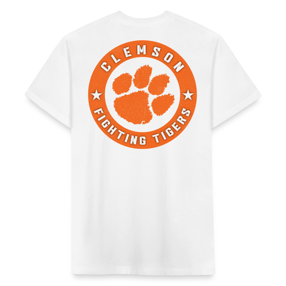 clemson • fighting tigers circle - white