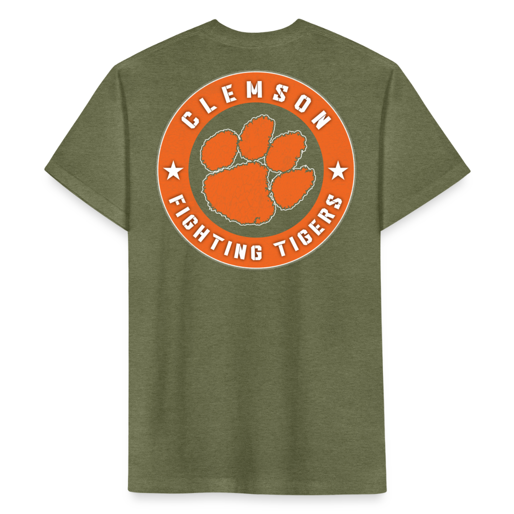 clemson • fighting tigers circle - heather military green