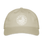 society essentials • unstructured circle flag hat (white) - khaki