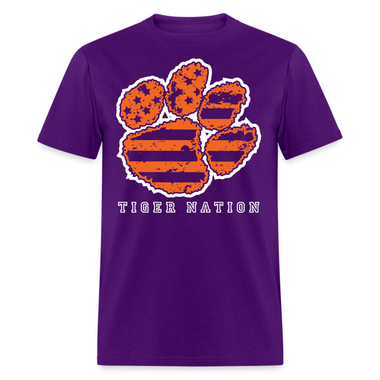 clemson • tiger nation • 100% cotton (purple out) - purple