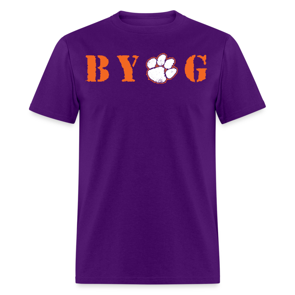 clemson • byog • 100% cotton (purple out) - purple