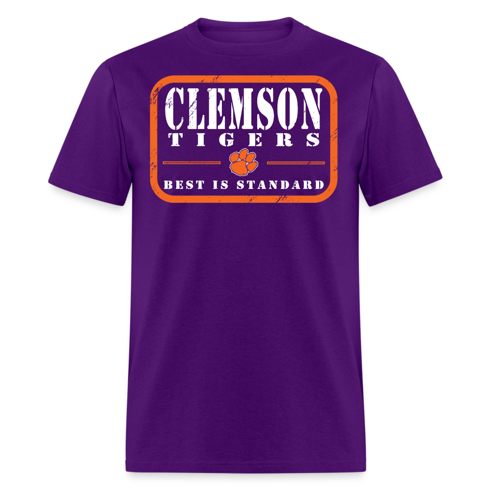 clemson • best is standard • 100% cotton (purple out) - purple