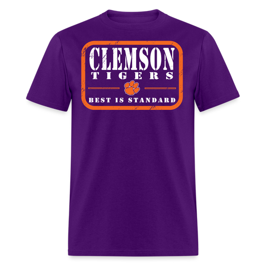 clemson • best is standard • 100% cotton (purple out) - purple