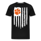 clemson • vertical tiger flag (purple out) - black