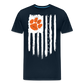 clemson • vertical tiger flag (purple out) - deep navy