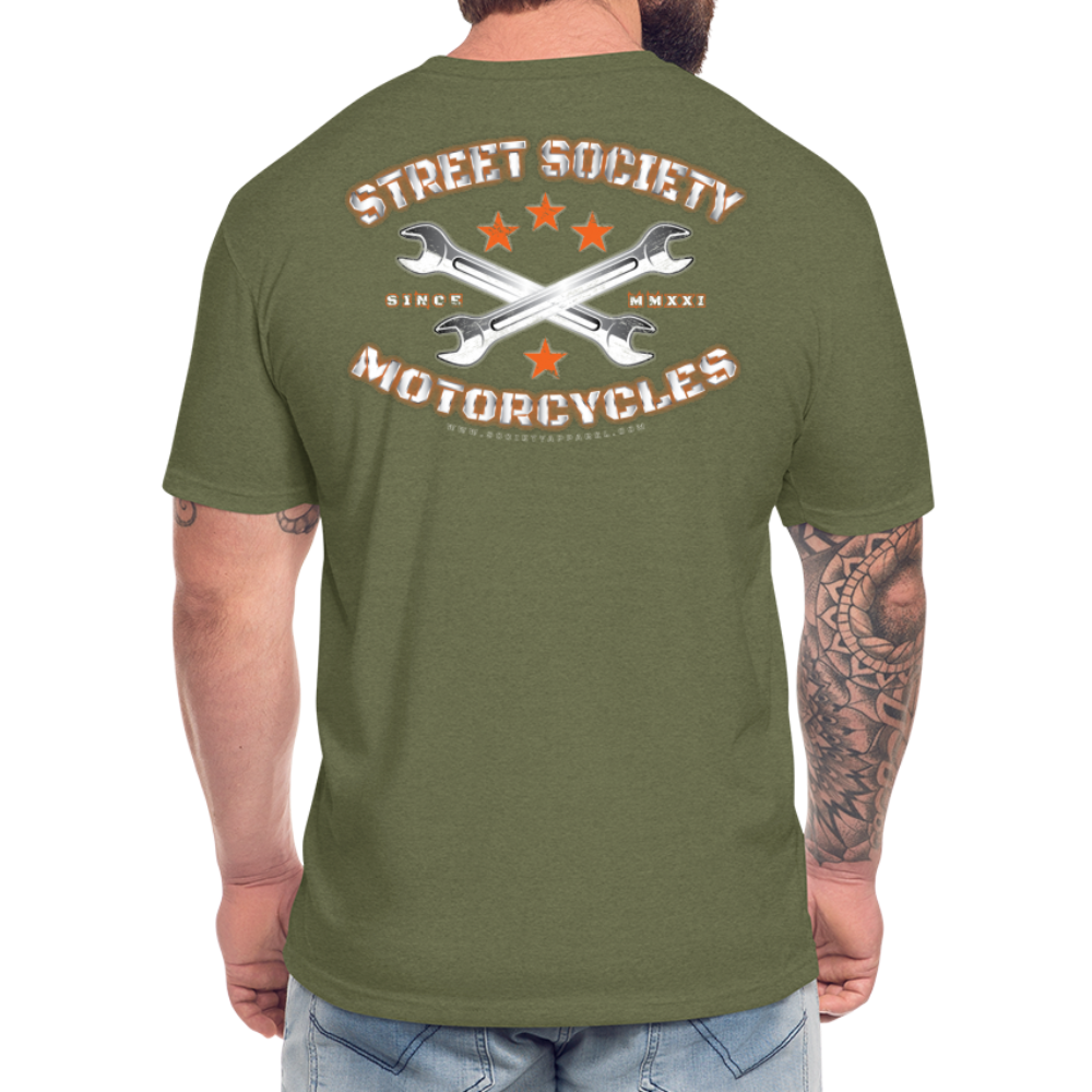 street society • cross-wrench motorcycles - heather military green