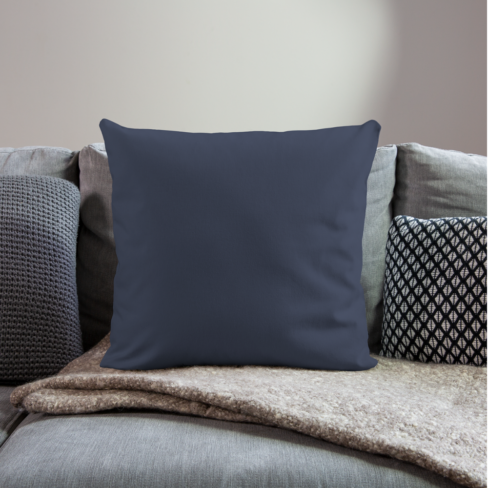 Throw Pillow Cover 18” x 18” - navy