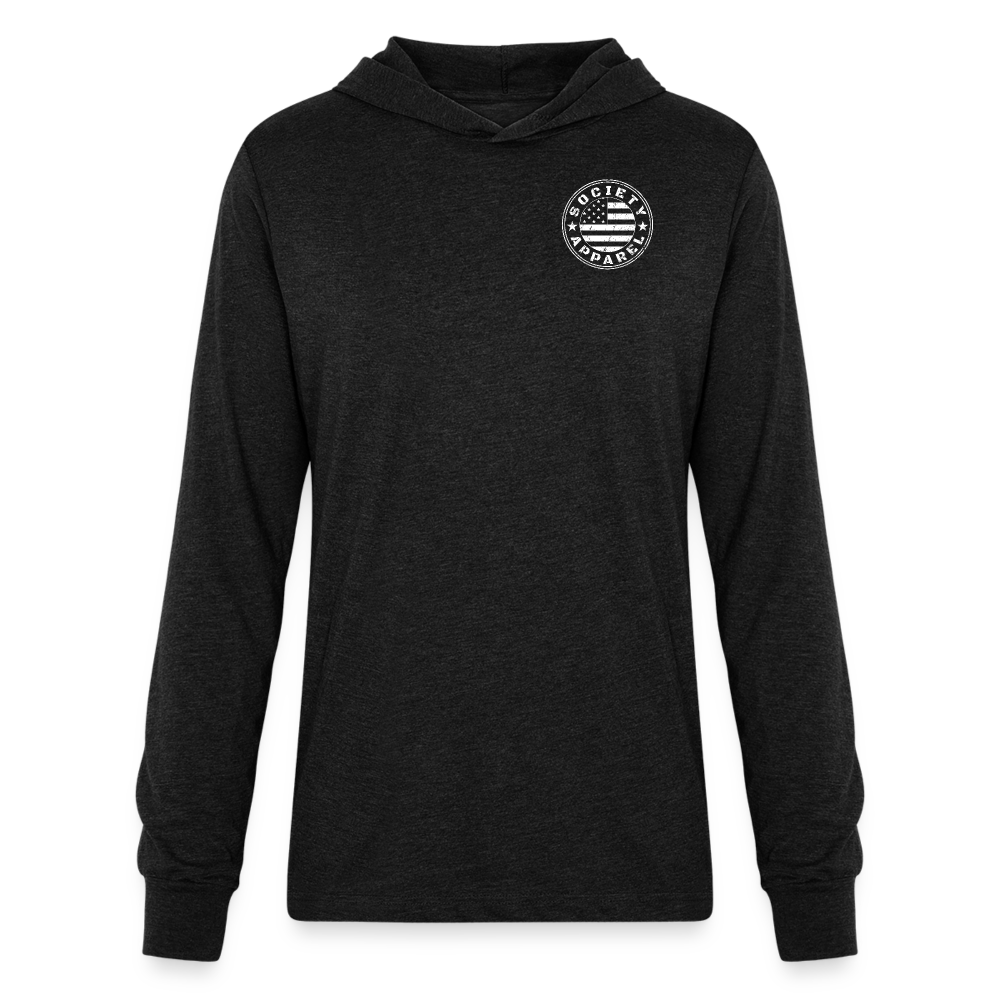 Unisex Long Sleeve Hoodie Shirt - heather black