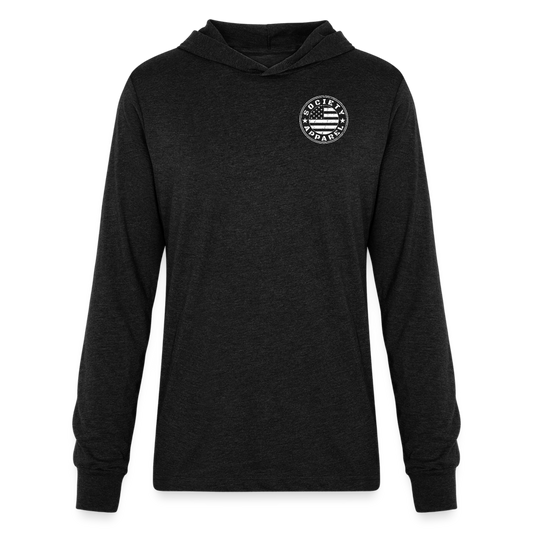 Unisex Long Sleeve Hoodie Shirt - heather black
