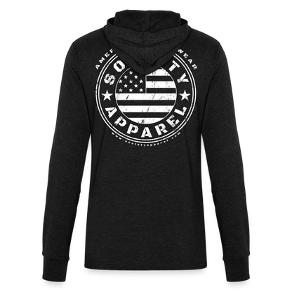 Unisex Long Sleeve Hoodie Shirt - heather black