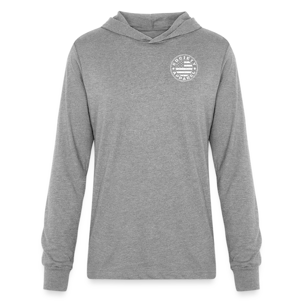 Unisex Long Sleeve Hoodie Shirt - heather grey