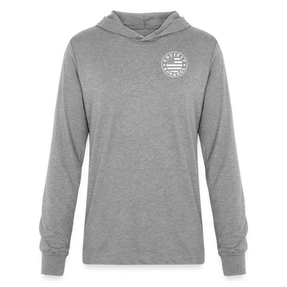 Unisex Long Sleeve Hoodie Shirt - heather grey