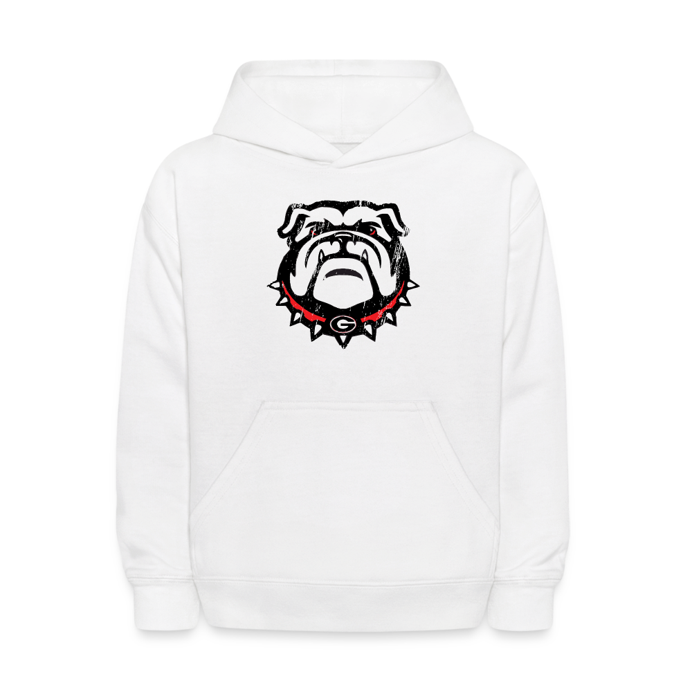 Kids' Hoodie - Dawg Head - white