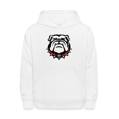 Kids' Hoodie - Dawg Head - white