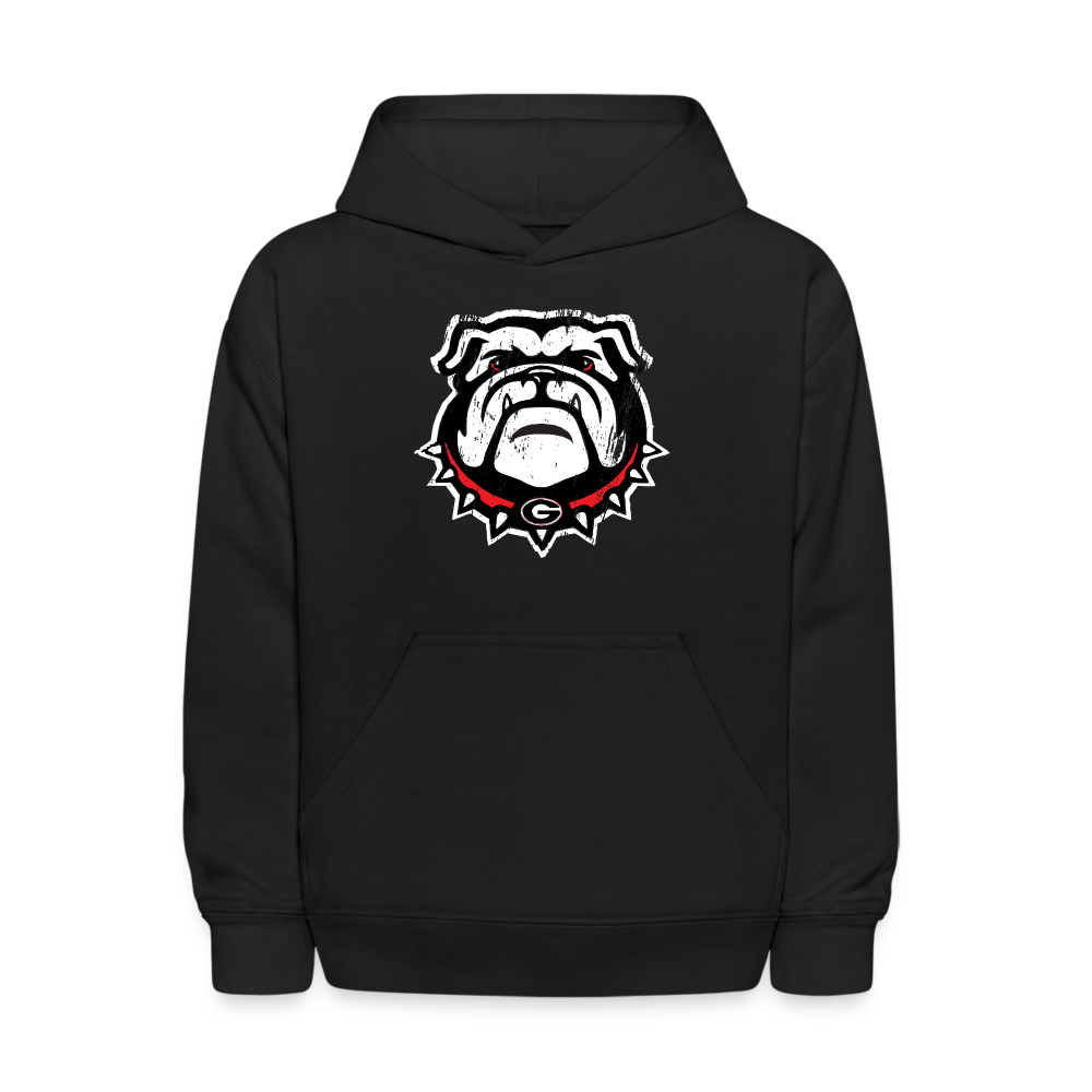 Kids' Hoodie - Dawg Head - black