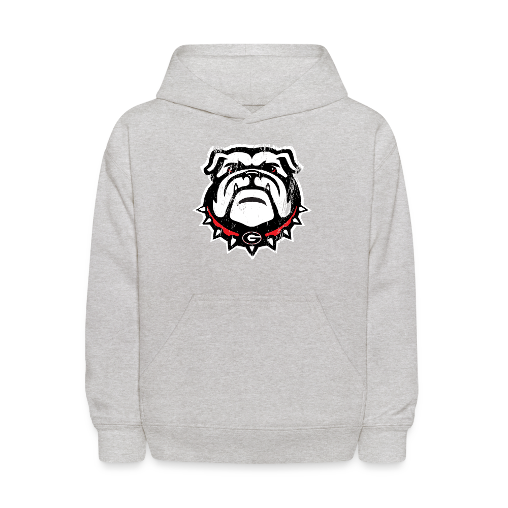 Kids' Hoodie - Dawg Head - heather gray