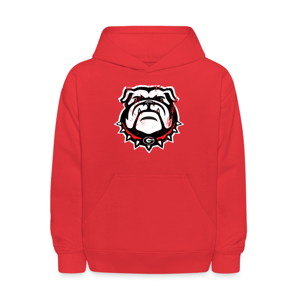 Kids' Hoodie - Dawg Head - red