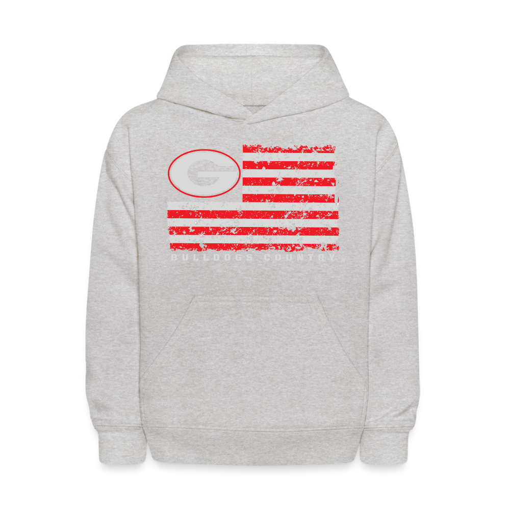 Kids' Hoodie - G Flag - heather gray