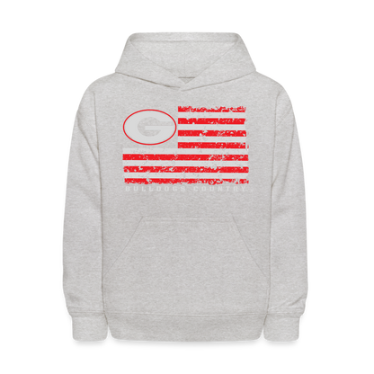 Kids' Hoodie - G Flag - heather gray