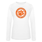 clemson fighting tiger women's long sleeve - white