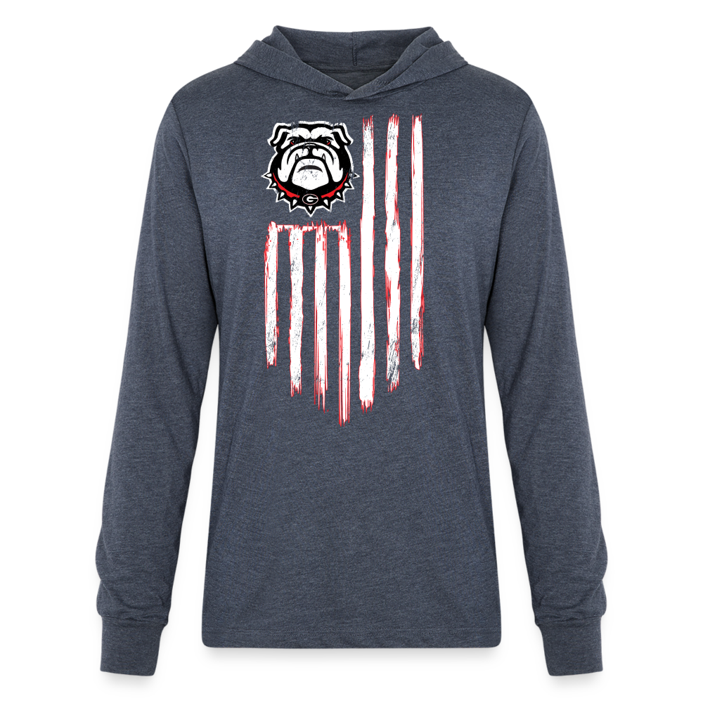 Dawg Flag Hoodie T - heather navy