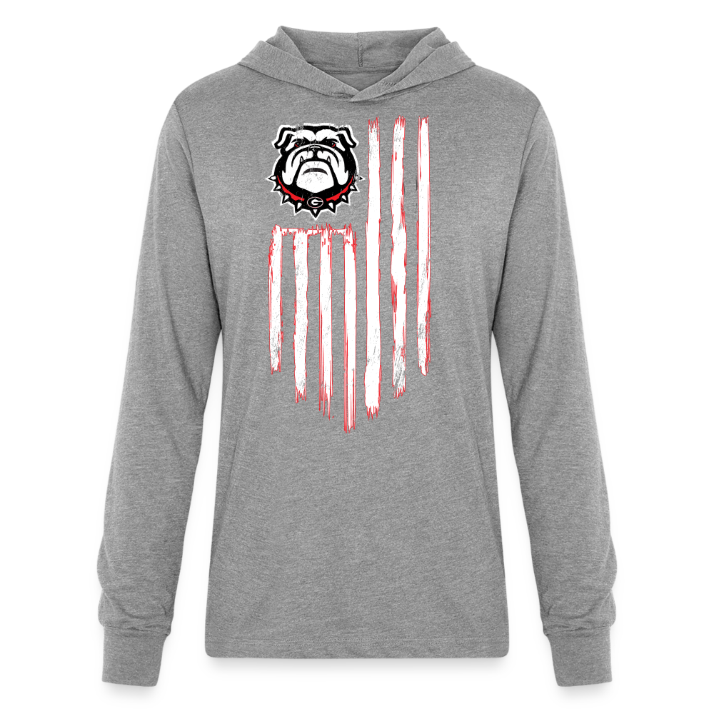 Dawg Flag Hoodie T - heather grey