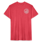 society essentials • 3d circle flag logo (grayscale) - heather red