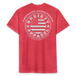 society essentials • 3d circle flag logo (grayscale) - heather red
