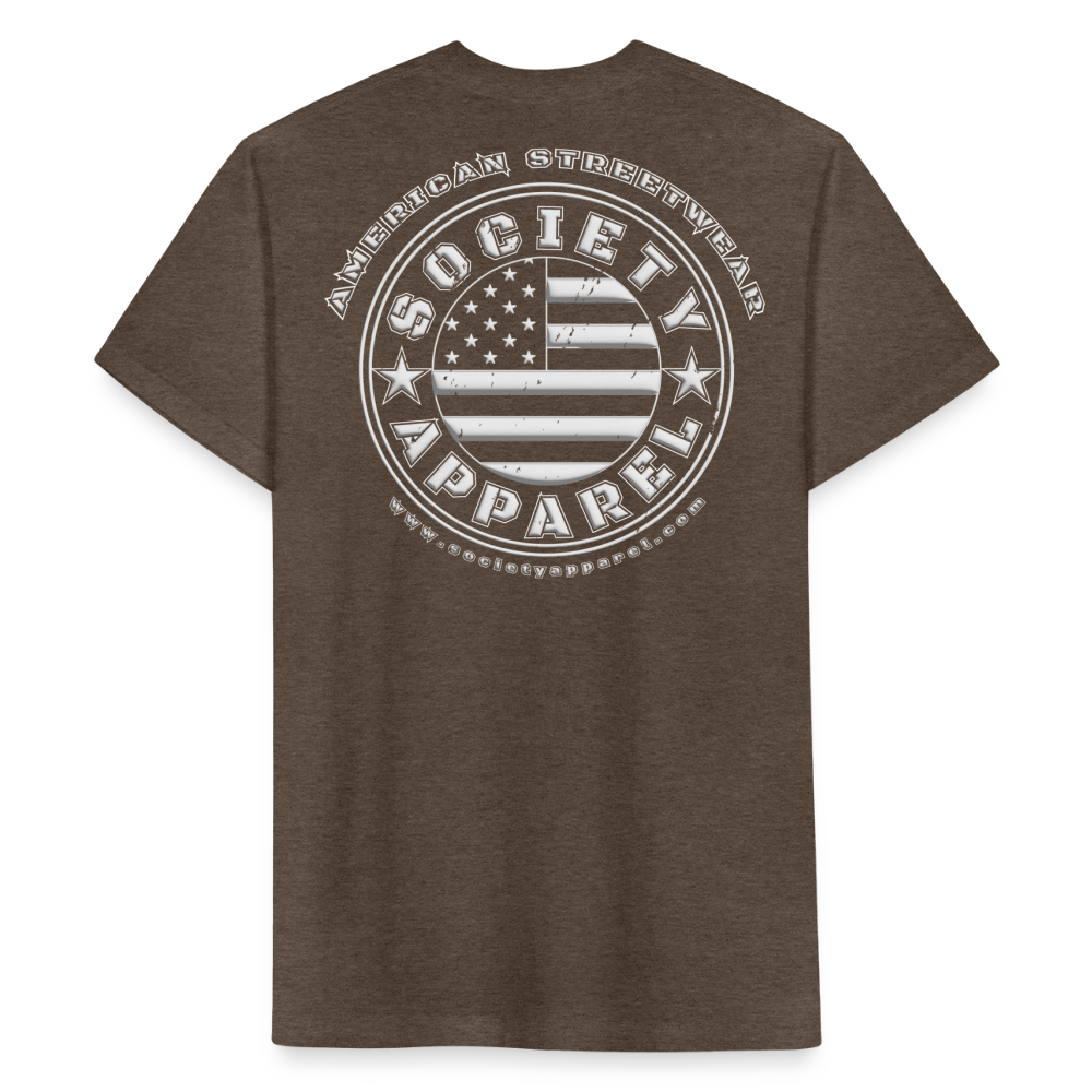 society essentials • 3d circle flag logo (grayscale) - heather espresso