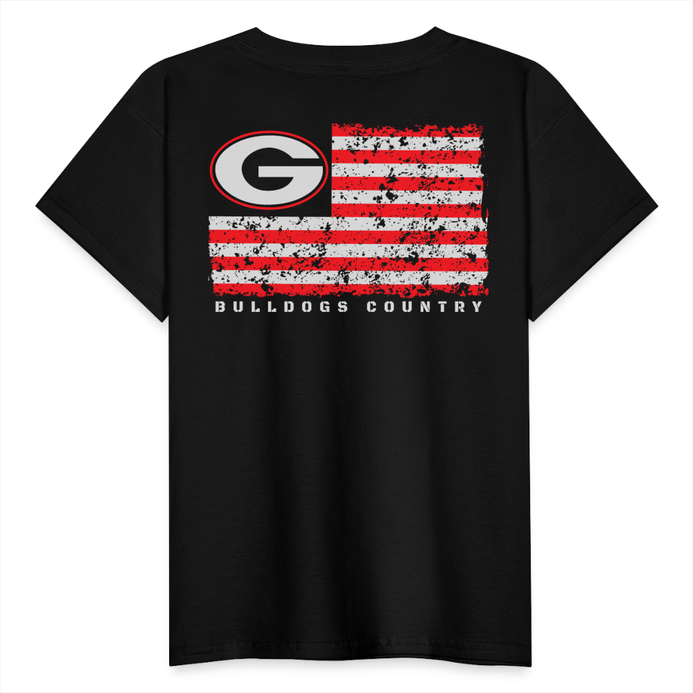 georgia • youth flag G - black