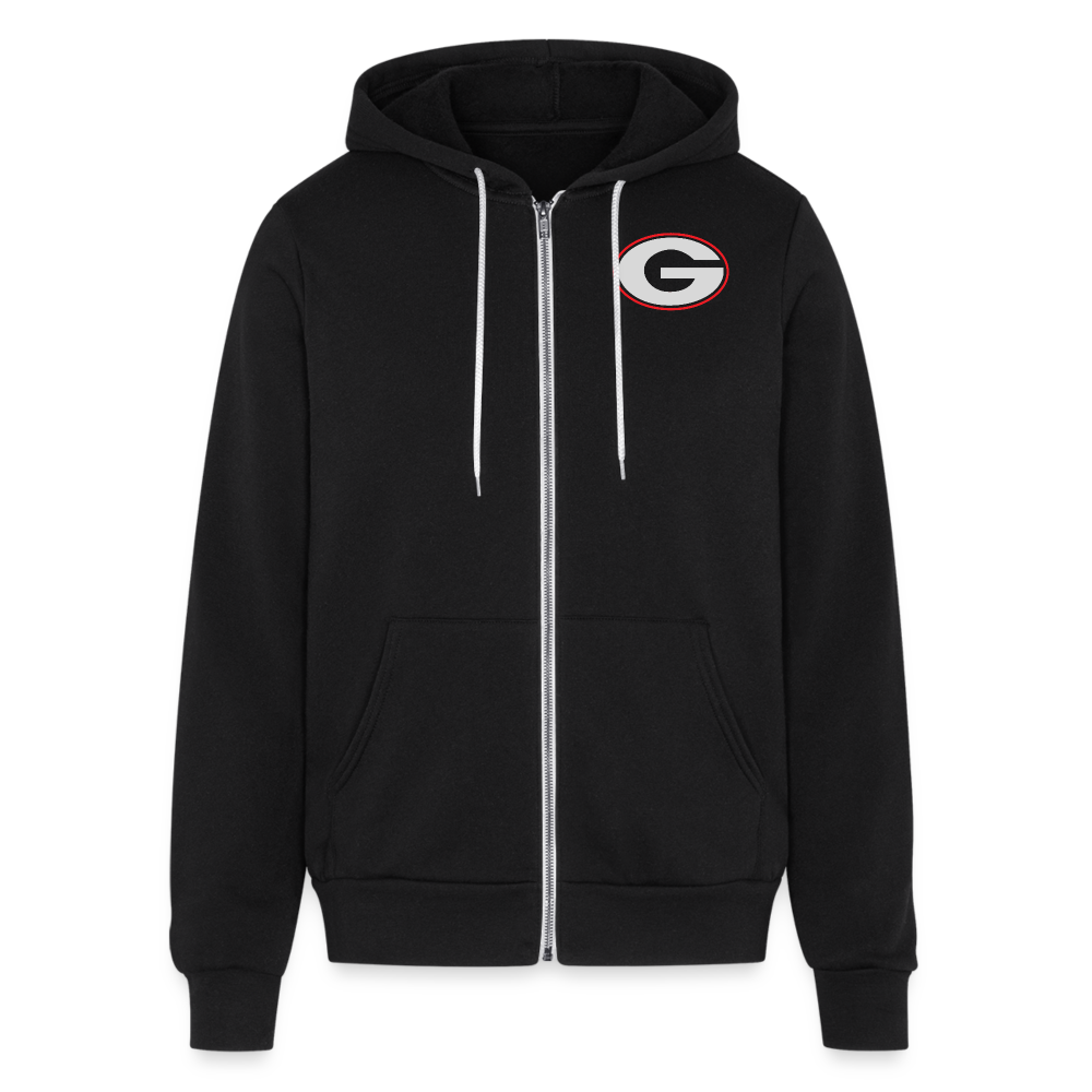 georgia - gray G zip hoodie (lightweight) - black