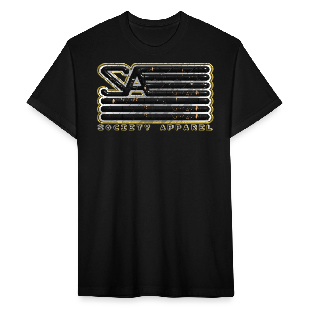 society essentials • golden flag logo - black