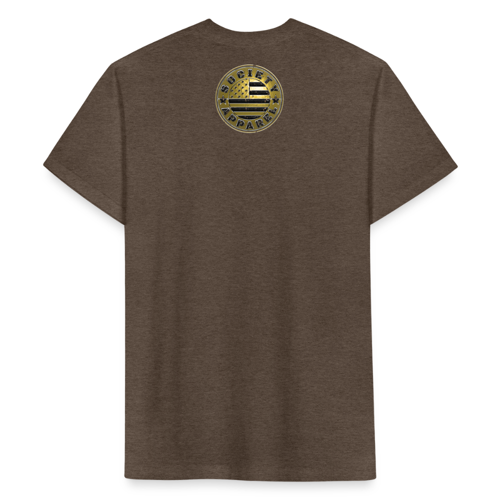 society essentials • golden flag logo - heather espresso