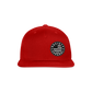 society essentials • snapback 3d black background - red