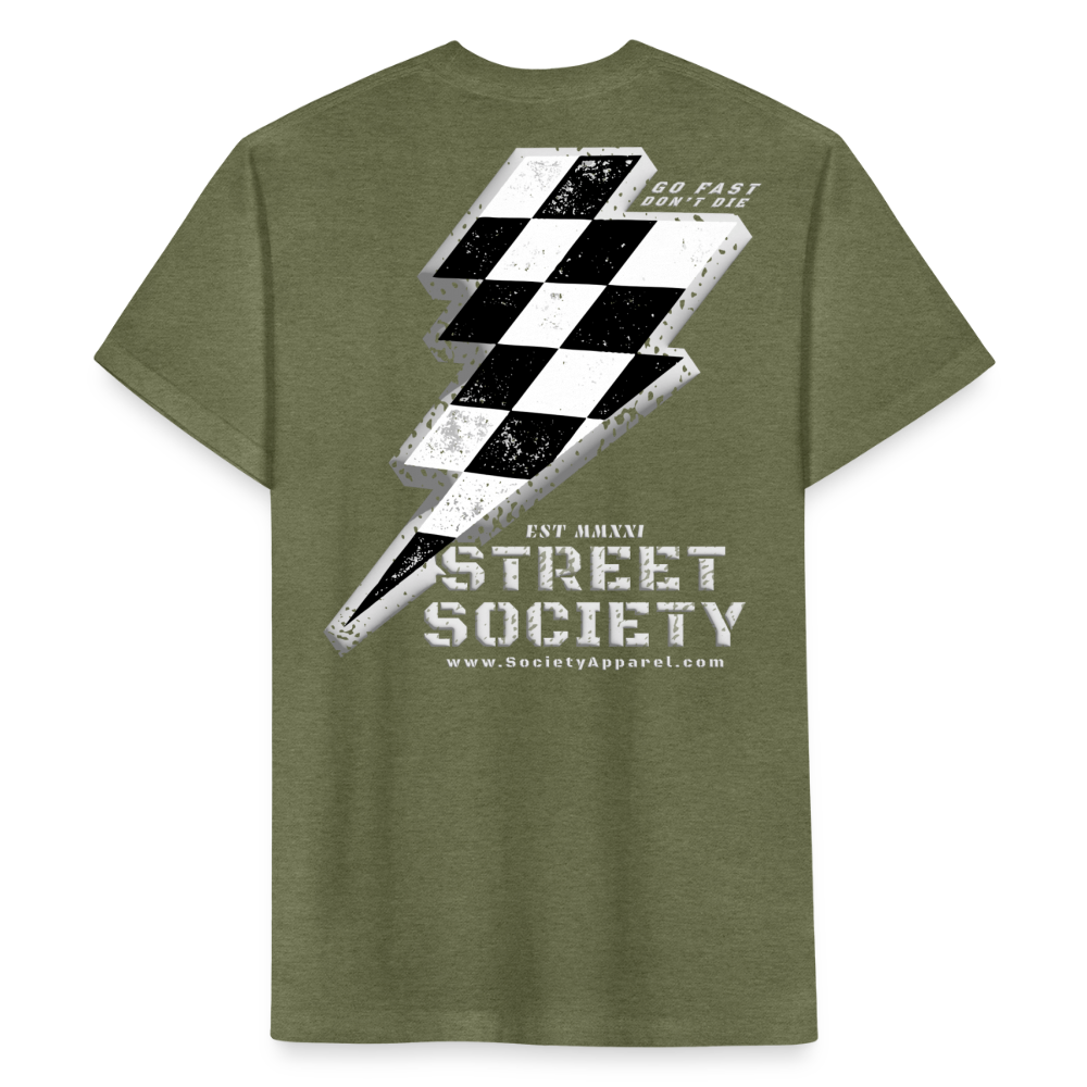 street society • lightning bolt - heather military green