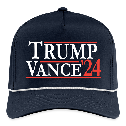 patriot society • trump vance '24 rope cap - navy/white