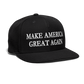 patriot society • maga flatbill snapback - black