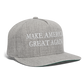 patriot society • maga flatbill snapback - heather gray