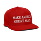 patriot society • maga flatbill snapback - red