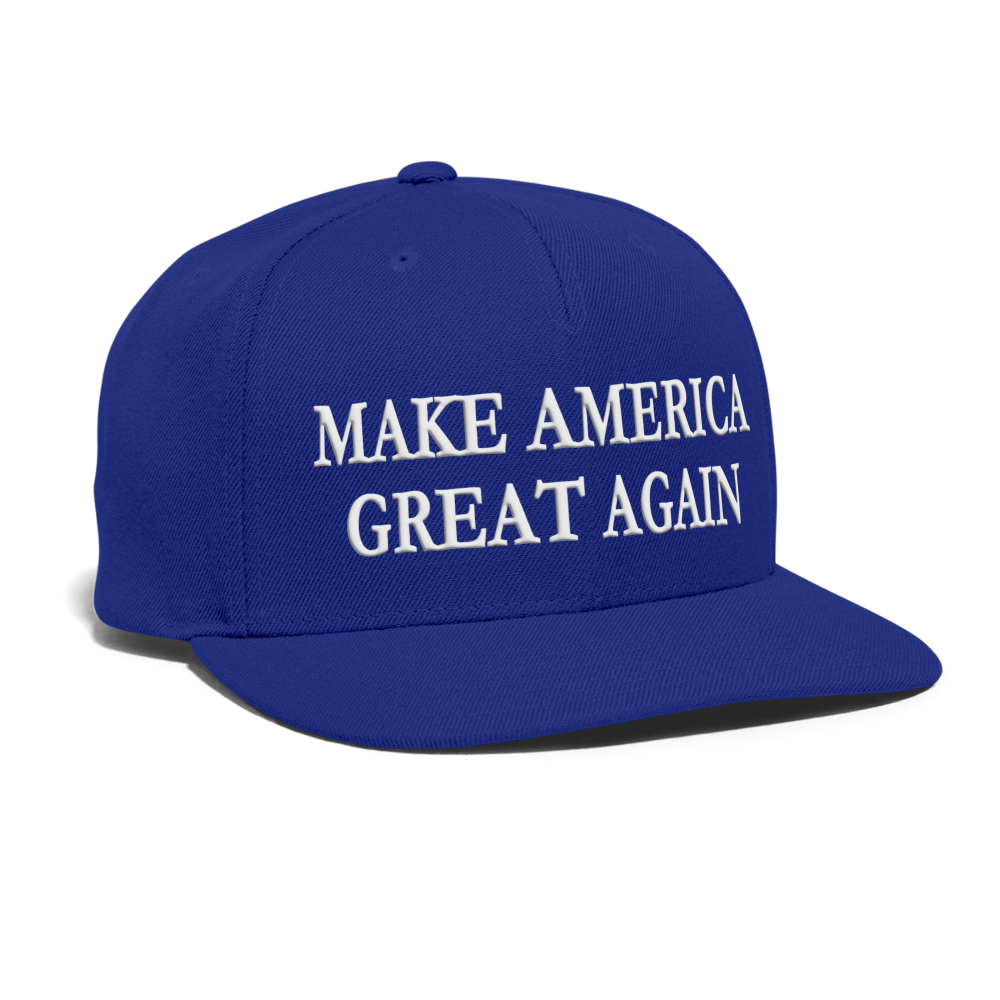 patriot society • maga flatbill snapback - royal blue