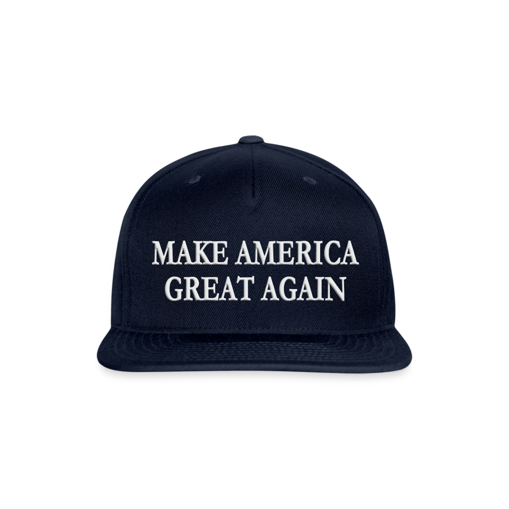 patriot society • maga flatbill snapback - navy