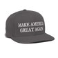 patriot society • maga flatbill snapback - dark grey