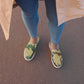 women’s slip-on canvas shoes - woodland camo