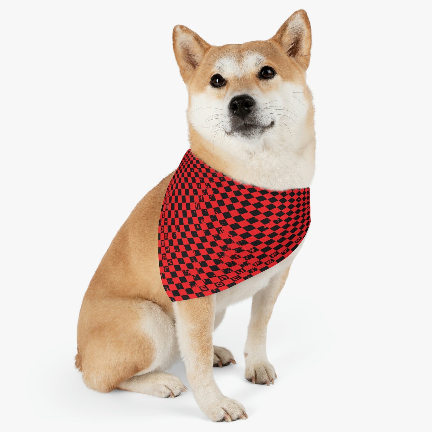 ruff society • checkered dog bandana (customizable)