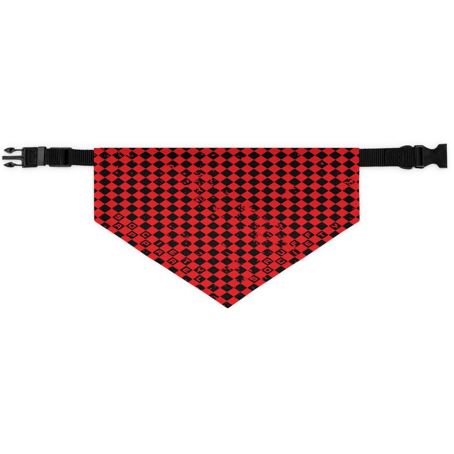 ruff society • checkered dog bandana (customizable)