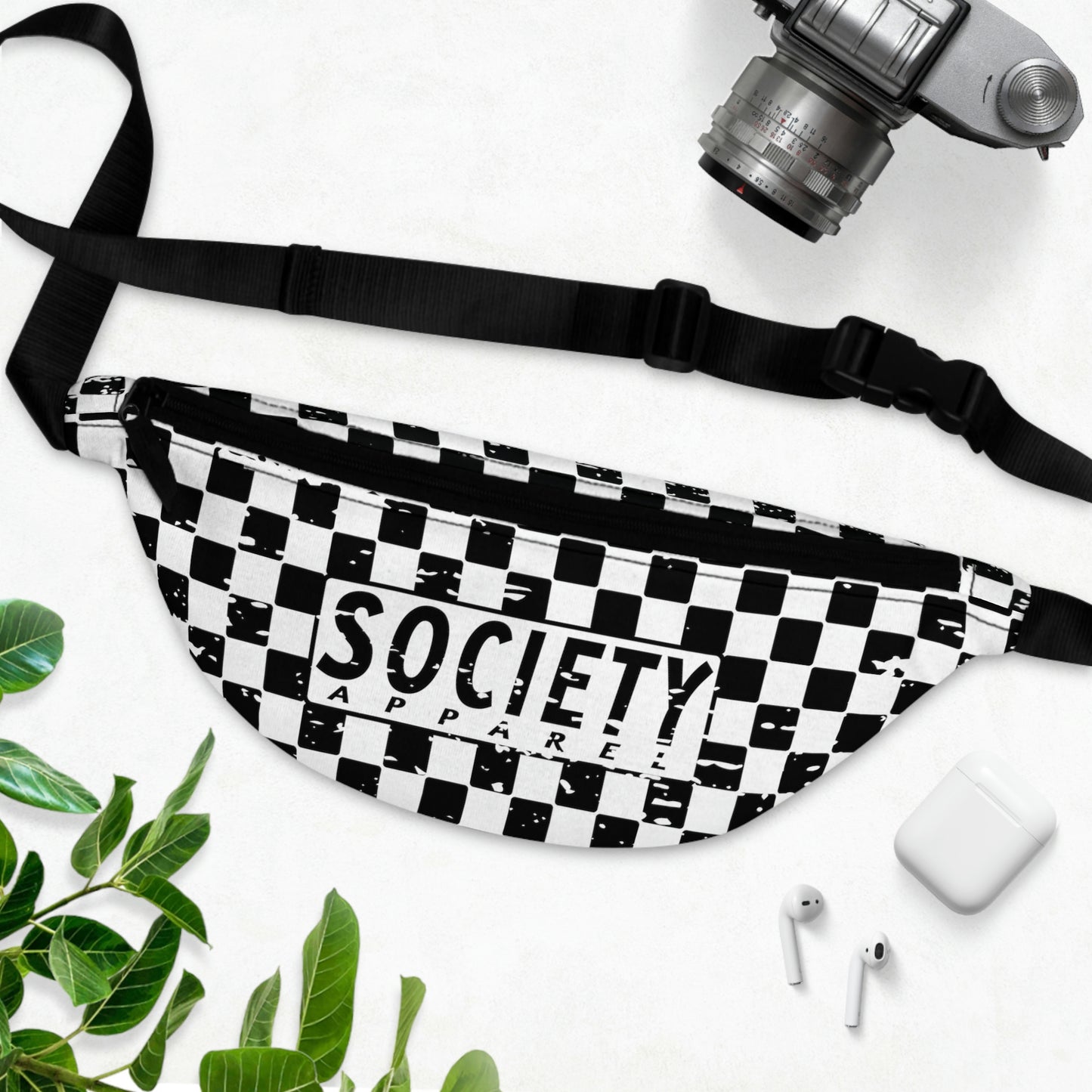 society essentials • deluxe edc carrier (white/black)
