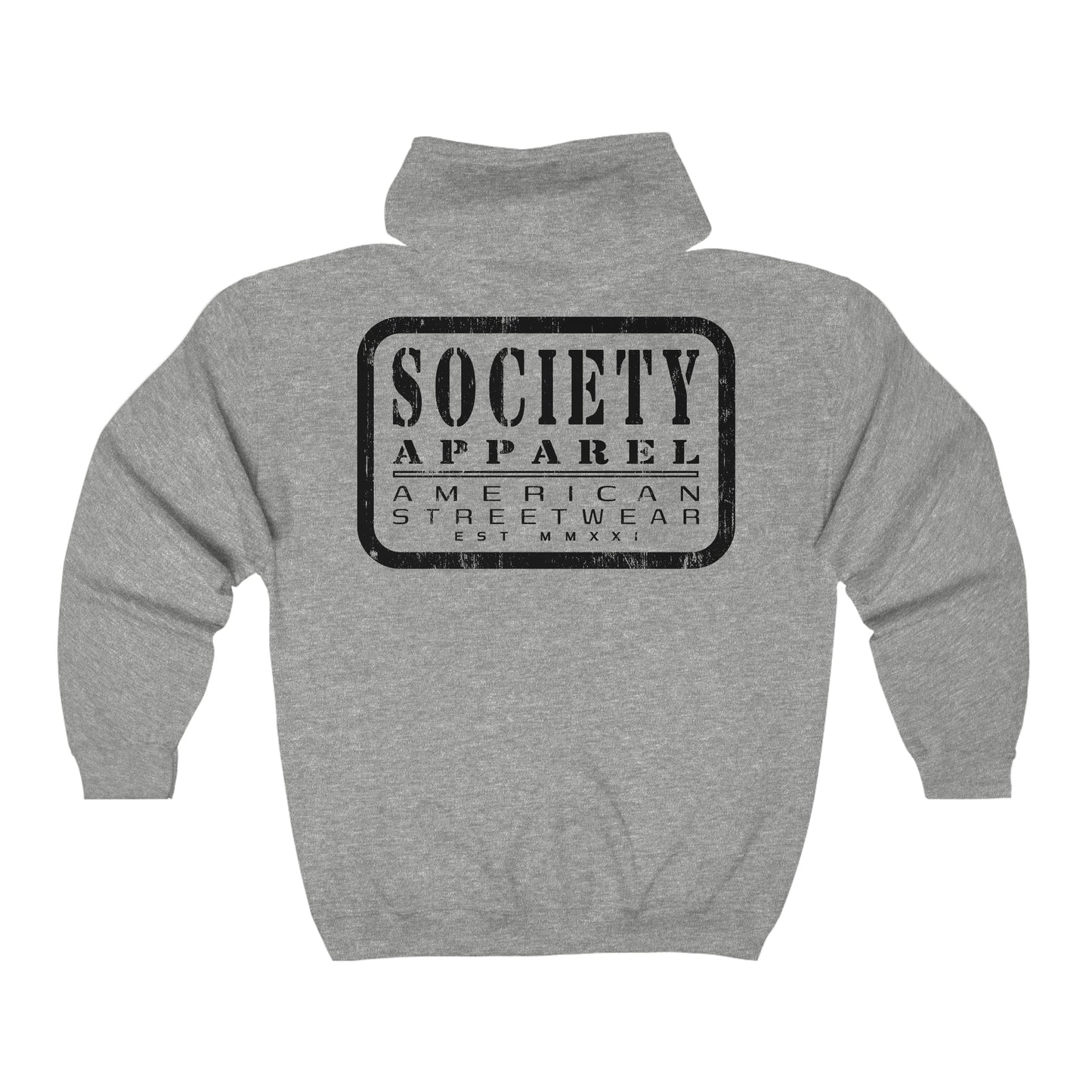 society apparel essentials • zip-up hoodie