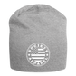 essentials - flag beanie - heather gray