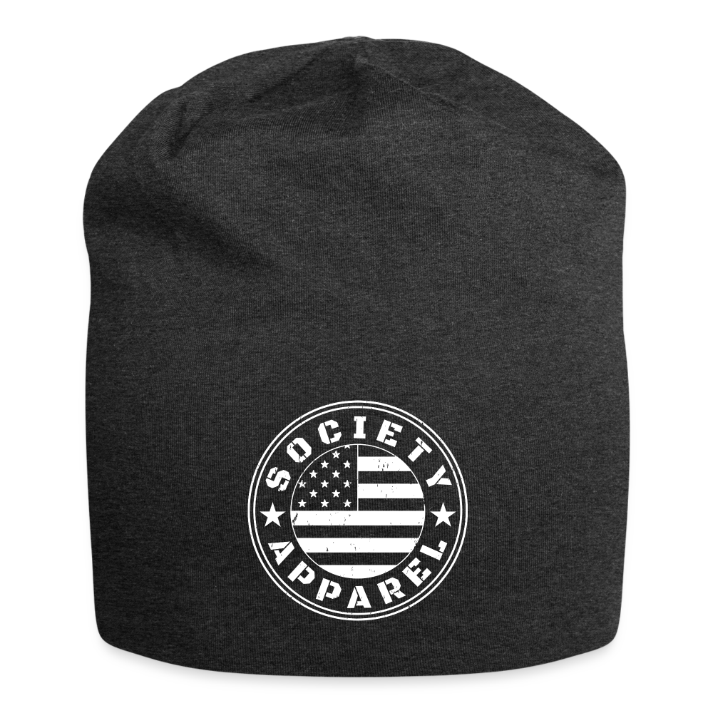 essentials - flag beanie - charcoal grey