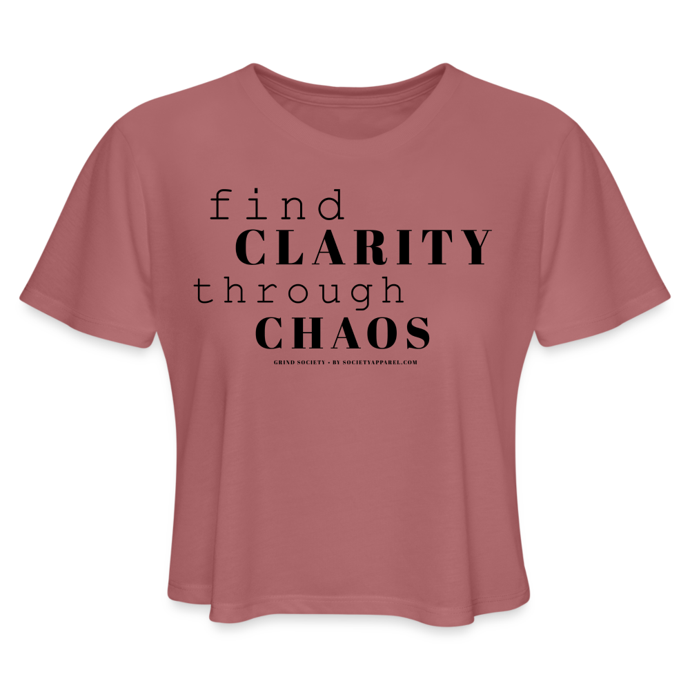 grind society • clarity crop t-shirt - mauve